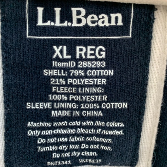 XL Vintage Navy Fleece Lined Hooded Robe. Comfy & Classic. Belt replaced w/ red - Picture 10 of 12